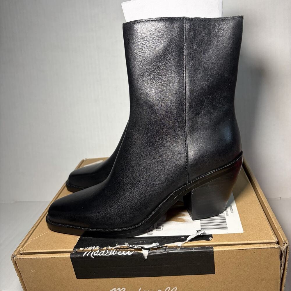 Madewell The Idris Ankle Boot Black Size 7.5